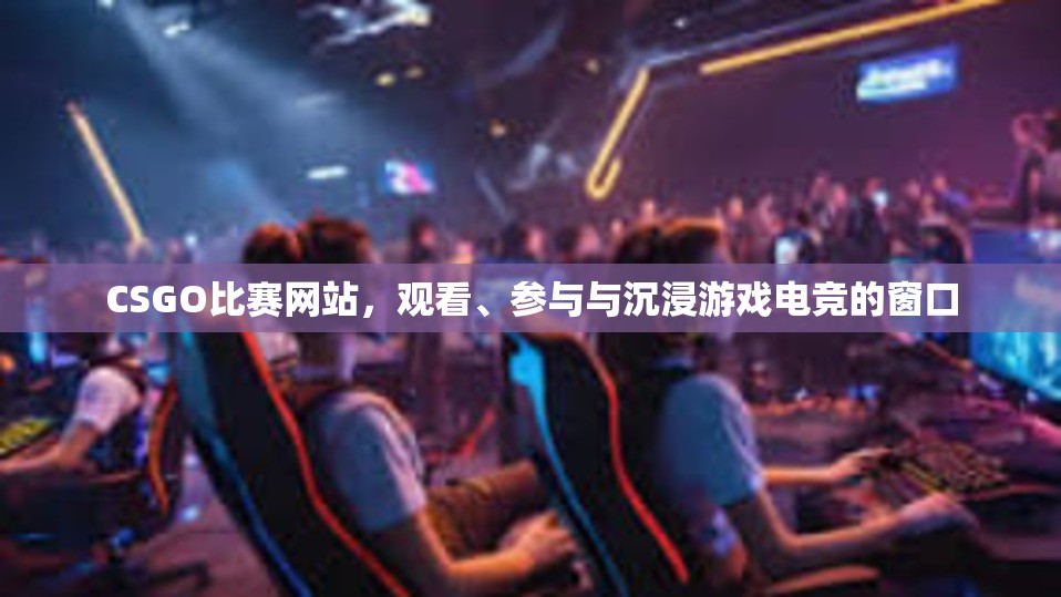 CSGO比赛网站，观看、参与与沉浸游戏电竞的窗口